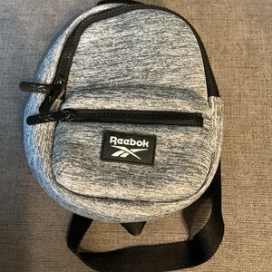 Reebok Gray Heather Crossbody Sling Backpack Bag